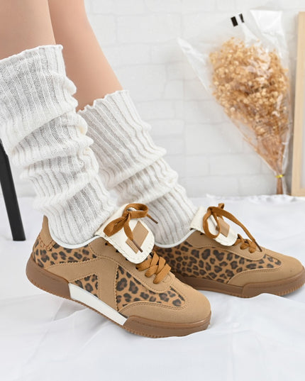 Pantofi Sport De Dama,Din Piele Ecologica,D1410,Leopard