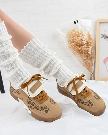 Pantofi Sport De Dama,Din Piele Ecologica,D1410,Leopard