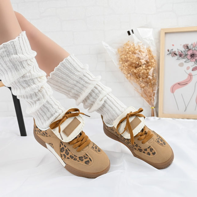 Pantofi Sport De Dama,Din Piele Ecologica,D1410,Leopard