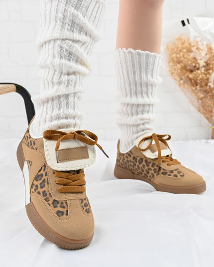 Pantofi Sport De Dama,Din Piele Ecologica,D1410,Leopard