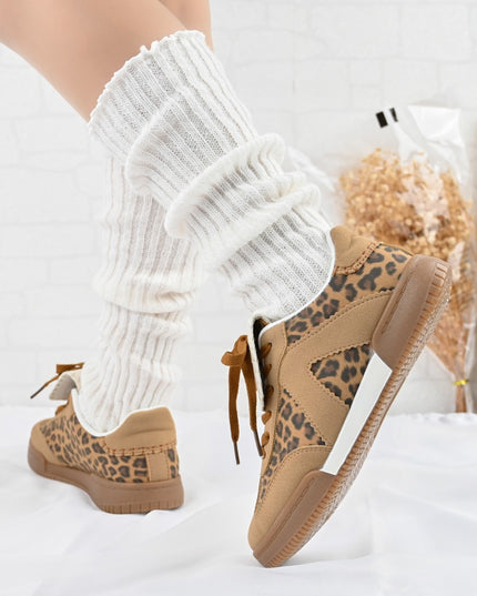 Pantofi Sport De Dama,Din Piele Ecologica,D1410,Leopard