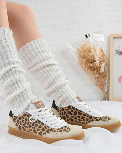 Pantofi Sport De dama,Din piele ecologica intoarsa,D1406,Leopard