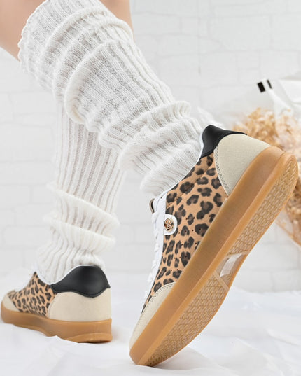 Pantofi Sport De dama,Din piele ecologica intoarsa,D1406,Leopard