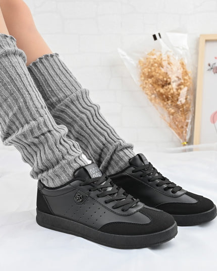 Pantofi Sport De dama,Din piele ecologica intoarsa,D1406,Negru