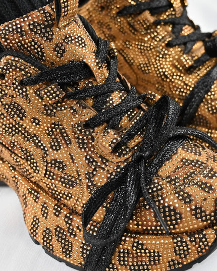 Pantofi Sport de dama,Din Piele ecologica intoarsa,D1390,Leopard