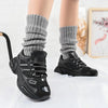 Pantofi Sport De Dama,cu insertii de plasa,D1394,Negru