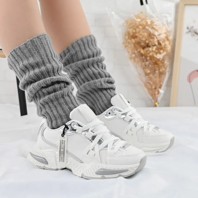 Pantofi sport De dama,Din material Textil,D1393,Alb OEM