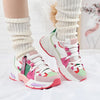Pantofi sport De dama,Din material Textil,D1393,Multicolori