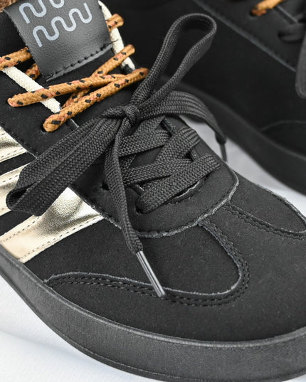 Pantofi Sport De dama,Din piele ecologica intoarsa,D1405,Negru