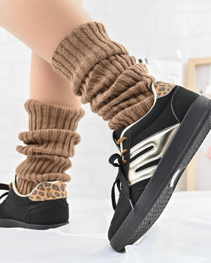 Pantofi Sport De dama,Din piele ecologica intoarsa,D1405,Negru