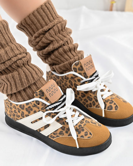 Pantofi Sport De dama,Din piele ecologica intoarsa,D1405,Leopard