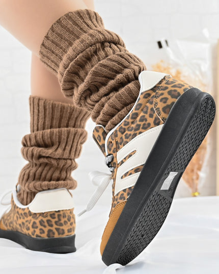 Pantofi Sport De dama,Din piele ecologica intoarsa,D1405,Leopard