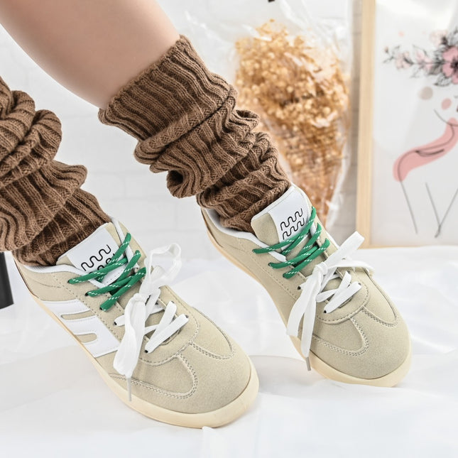 Pantofi Sport De dama,Din piele ecologica intoarsa,D1405,Bej