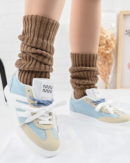 Pantofi Sport De dama,Din piele ecologica intoarsa,D1405,Albastru