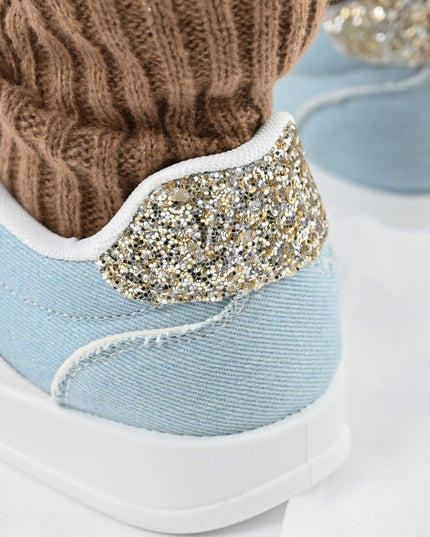 Pantofi Sport De dama,Din piele ecologica intoarsa,D1405,Albastru