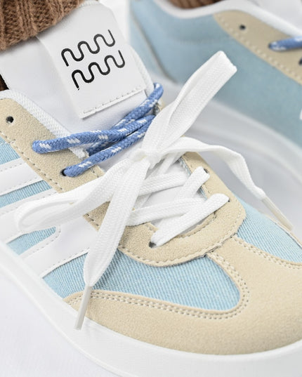 Pantofi Sport De dama,Din piele ecologica intoarsa,D1405,Albastru