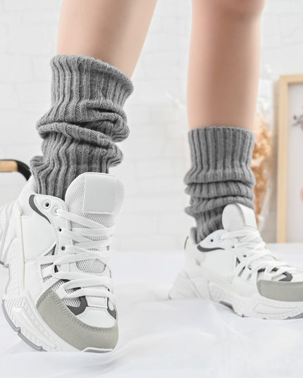 Дамски спортни обувки, с мрежести вложки, D1388, бяло с розово