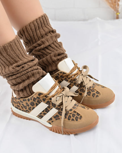 Pantofi Sport De Dama,Din Piele Ecologica intoarsa,D1411,Leopard