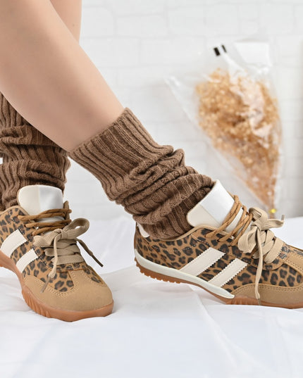 Pantofi Sport De Dama,Din Piele Ecologica intoarsa,D1411,Leopard