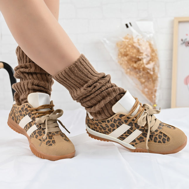 Pantofi Sport De Dama,Din Piele Ecologica intoarsa,D1411,Leopard