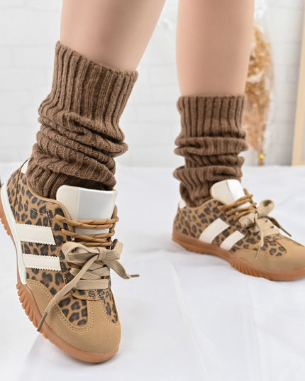 Pantofi Sport De Dama,Din Piele Ecologica intoarsa,D1411,Leopard