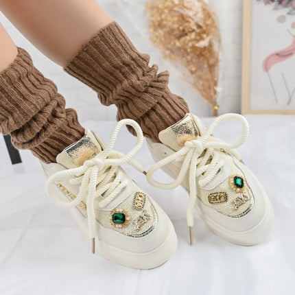 Pantofi sport De dama,cu insertii de plasa,Cu pietre,D1375,Beige OEM