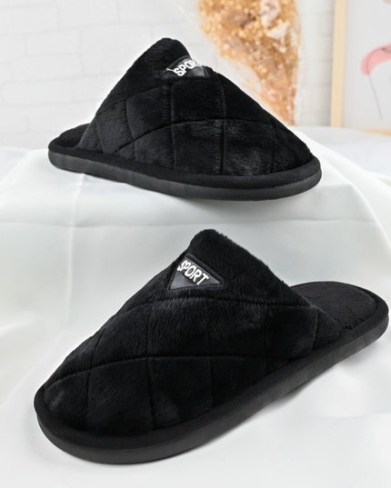 Papuci de casa Barbati,cu blanite,PB2022,Negru