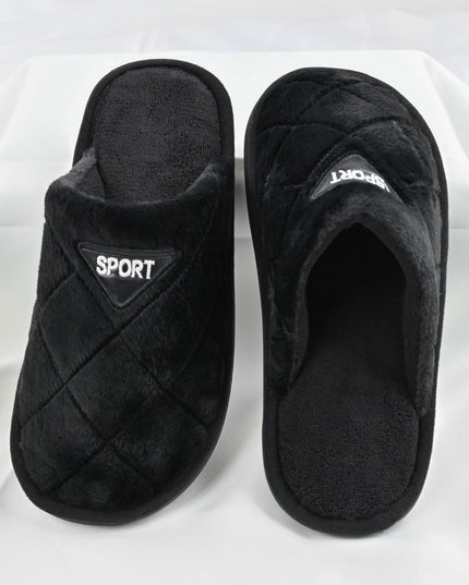 Papuci de casa Barbati,cu blanite,PB2022,Negru