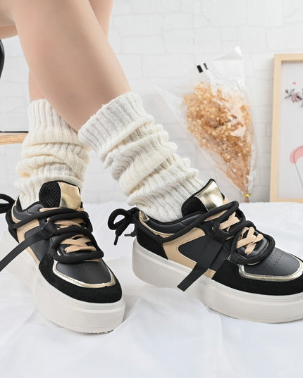 Pantofi sport de dama,D1309,Din piele ecologica,Negru