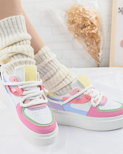 Pantofi sport de dama,D1309,Din piele ecologica,Multicolori OEM