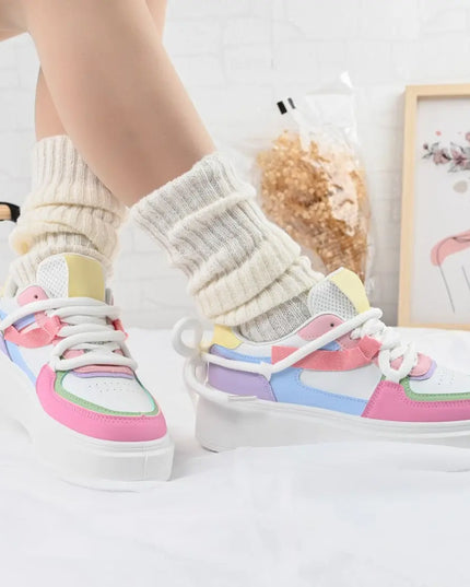 Pantofi sport de dama,D1309,Din piele ecologica,Multicolori OEM
