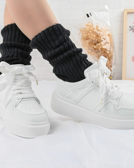 Pantofi sport de dama,D1308,Din piele ecologica,Alb