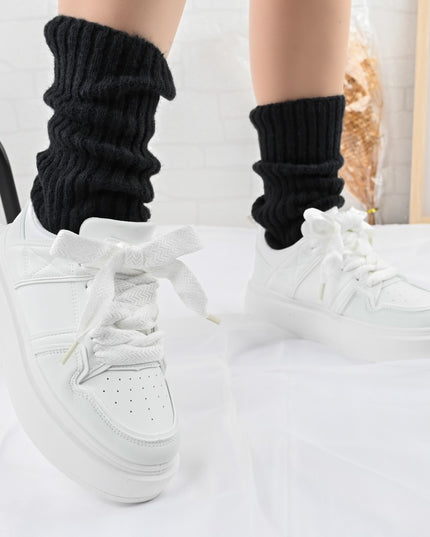 Pantofi sport de dama,D1308,Din piele ecologica,Alb