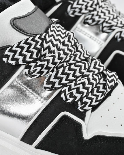 Дамски спортни обувки, D1308, Изработени от екологична кожа, Черни