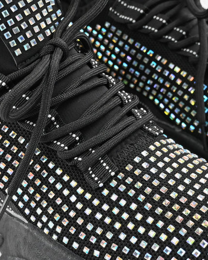 Pantofi Sport de dama,0146,cu pietre,Negru