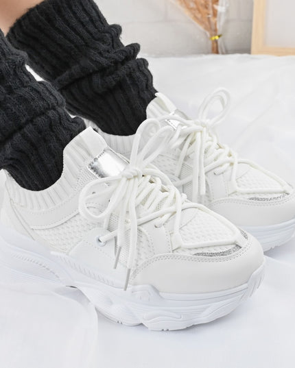 Pantofi Sport de dama,din material textil,1246,Alb