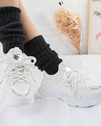 Pantofi Sport de dama,din material textil,1246,Alb