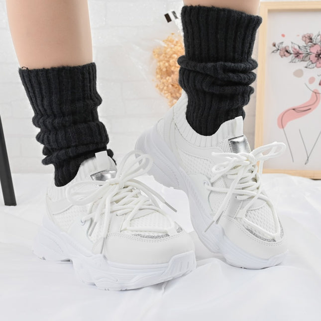 Pantofi Sport de dama,din material textil,1246,Alb