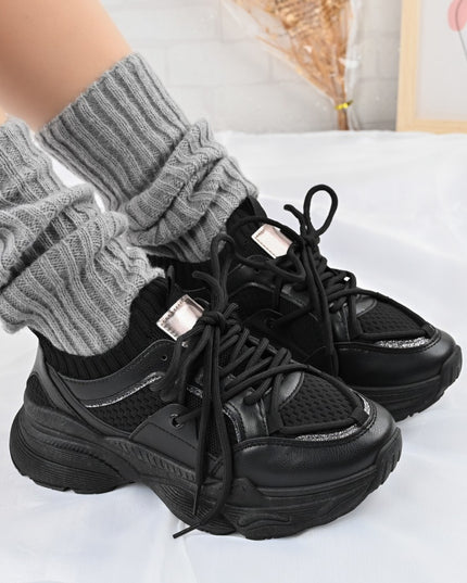 Pantofi Sport de dama,din material textil,1246,Negru