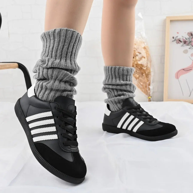 Pantofi sport de dama,D1303,Din piele ecologica,Negru OEM