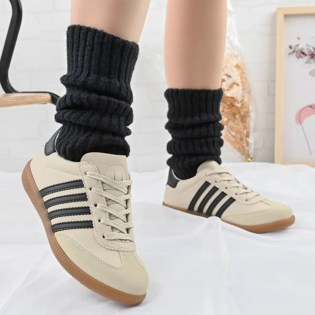 Pantofi sport de dama,D1303,Din piele ecologica,Bej OEM
