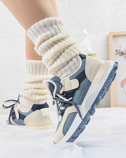 Pantofi sport de dama,D1307,Din material textil,Bej