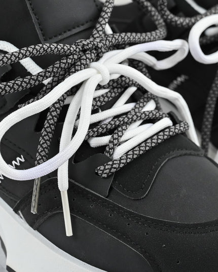 Pantofi sport de dama,D1307,Din material textil,Negru