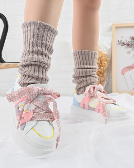 Pantofi sport de dama,D1315,Din Piele ecologica,Roz