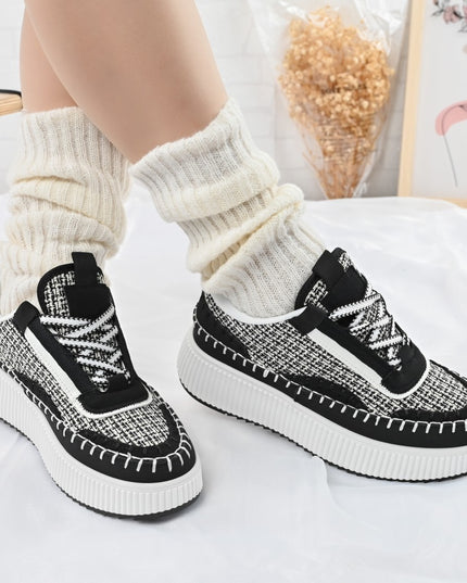 Pantofi sport de dama,din material textil,D1325,Negru