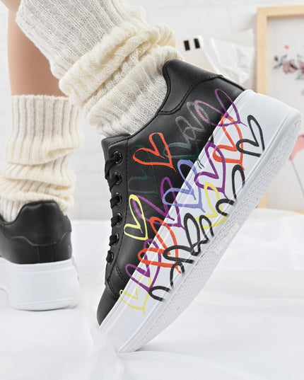 Pantofi Sport De Dama,Din Piele Ecologica,D1371,Negru