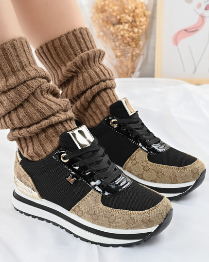 Pantofi sport De dama,cu insertii de plasa,1266,Negru