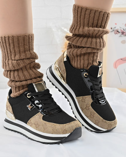 Pantofi sport De dama,cu insertii de plasa,1266,Negru