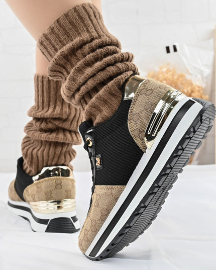 Pantofi sport De dama,cu insertii de plasa,1266,Negru