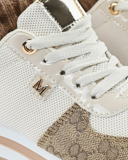 Pantofi sport De dama,cu insertii de plasa,1266,Bej